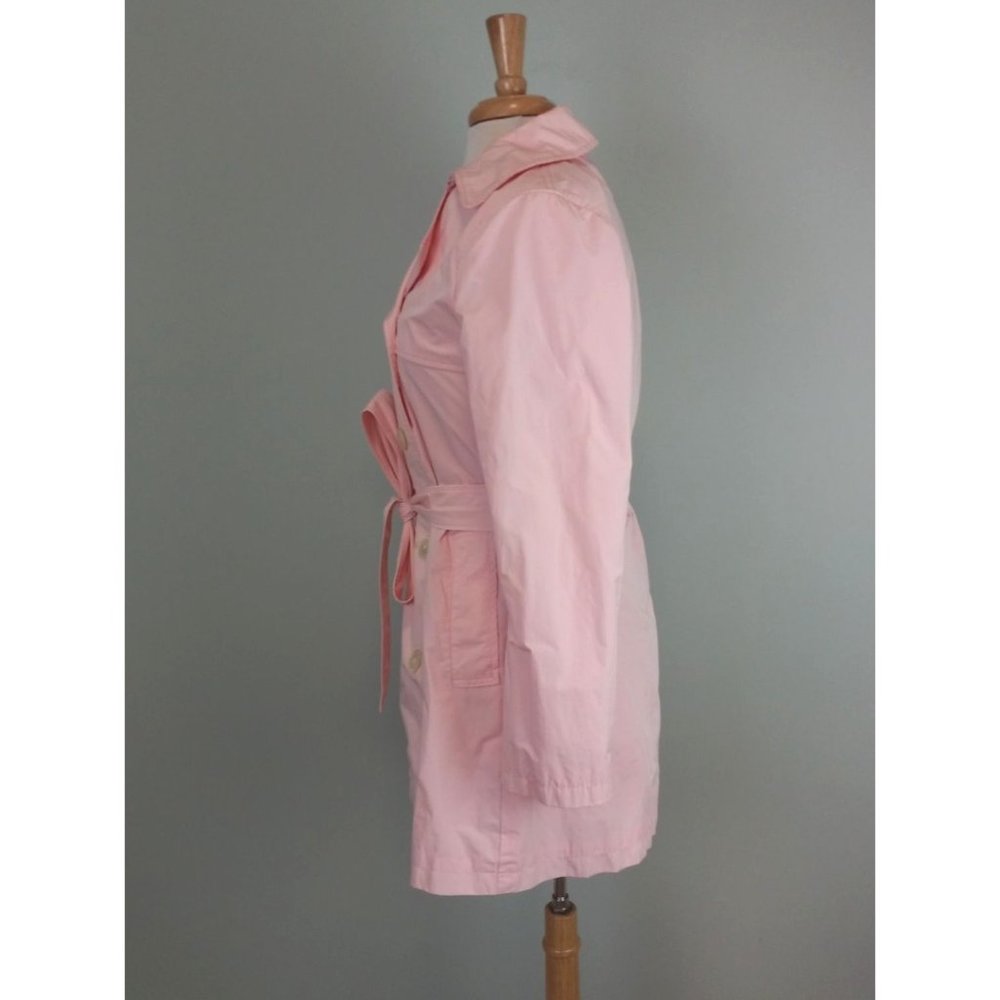 Lauren Ralph Lauren Belted Trench Coat Pink Size Medium - Picture 3 of 7